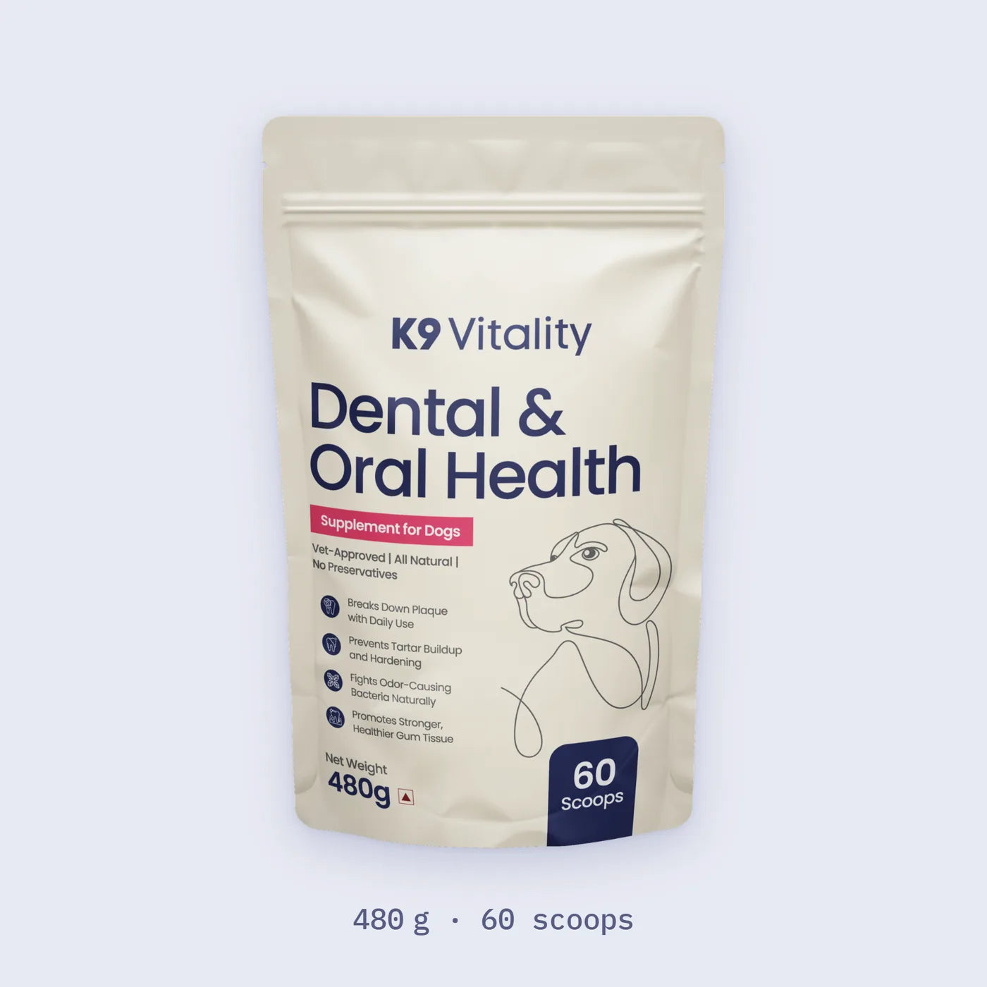 Your pack: 480 g, 60 scoops