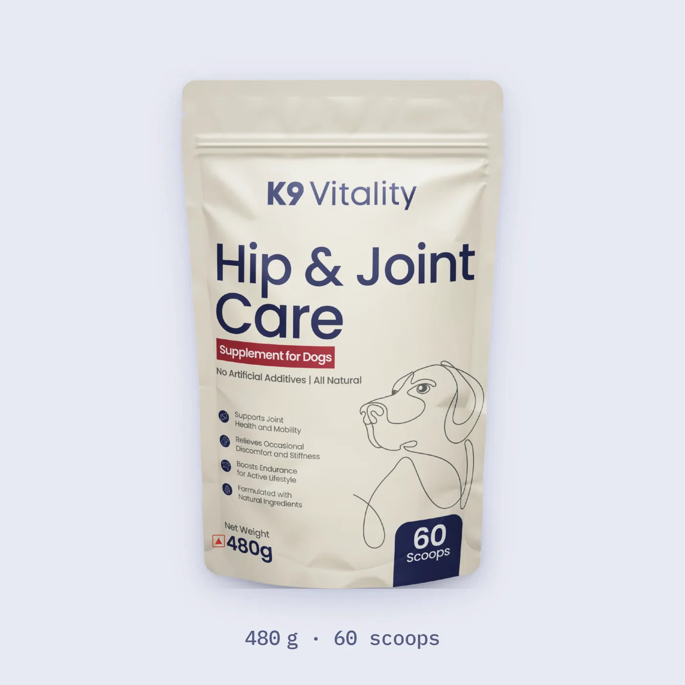 Your pack: 480 g, 60 scoops