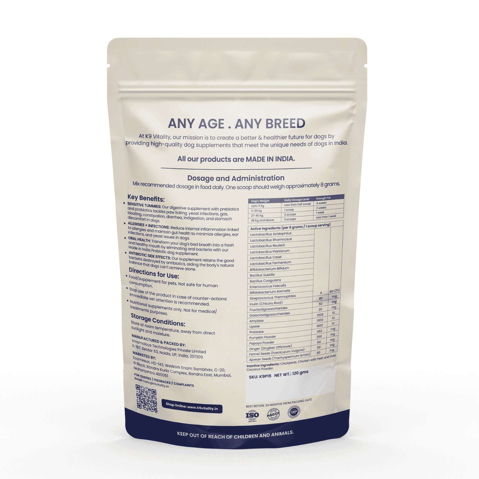 [Ultimate Saver Pack] Pre + Probiotics & Gut Health For Dogs - 480 grams