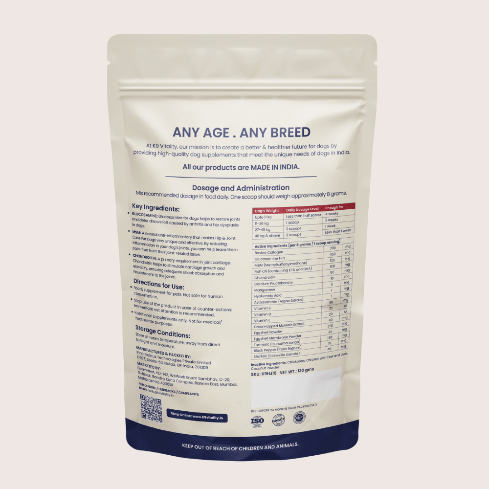 Hip & Joint Care Supplement For Dogs
