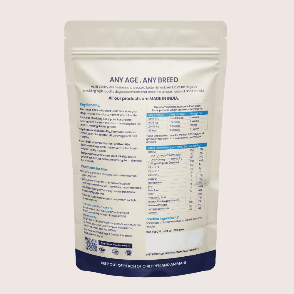 Skin & Coat Health Supplement for Dogs