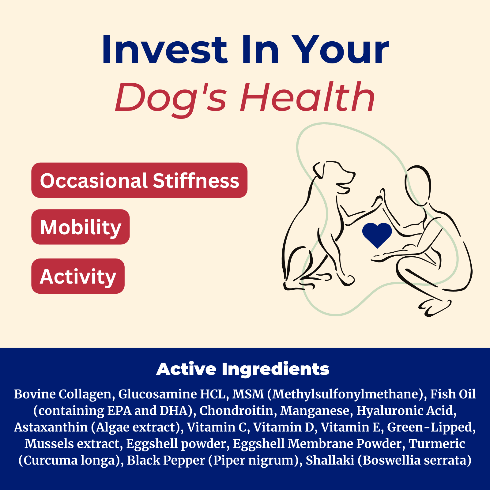 Hip & Joint Care Supplement For Dogs - K9 Vitality
